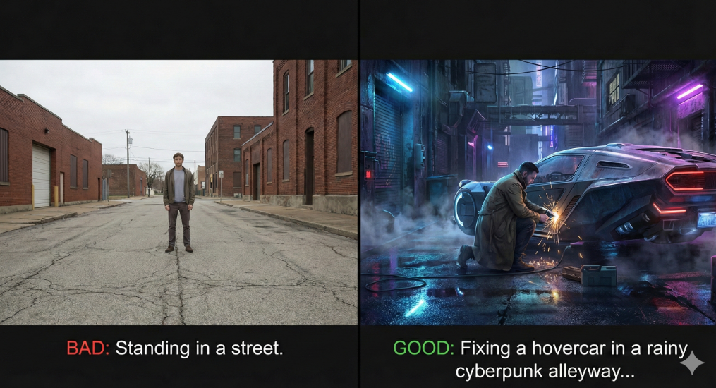 standing Nano Banana Prompt Guide