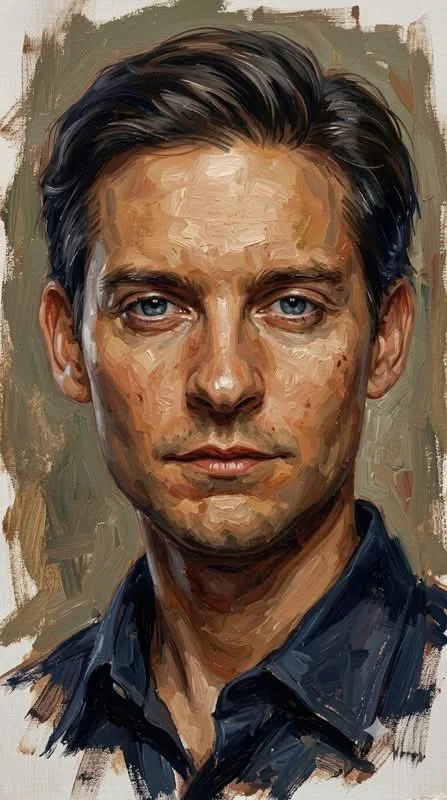 trend prompt: Expressive oil painting, loose brushwork, painterly portrait style, visible brush strokes, impressionistic realism, textured canvas feel, warm earthy tones (ochre, sienna, umber), soft natural lighting, rough edges and unfinished background, focus on facial texture and character, rich skin tones with subtle highlights, gestural painting technique, traditional fine art style, slightly abstracted details, organic blending, handcrafted look, muted background, artistic spontaneity, museum-style portrait painting. Ar 9:16!