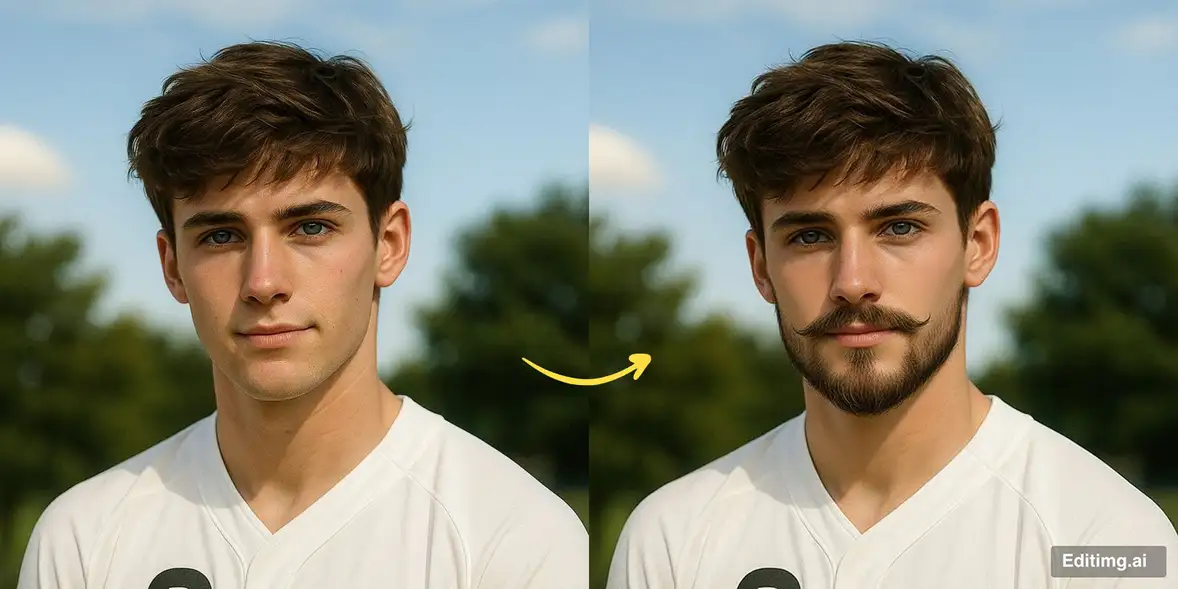 nano banana pro prompts: Add a realistic {beard_style} to the face in this photo, blended naturally with the original facial features.