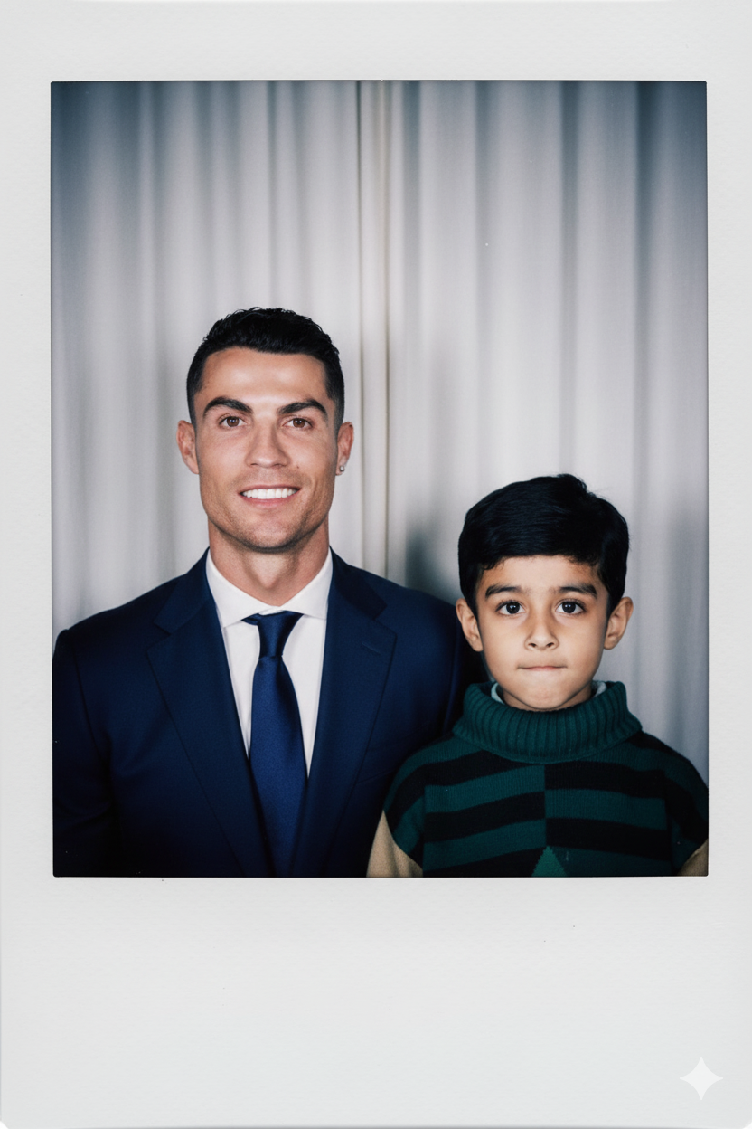 AI Polaroid-style Photo