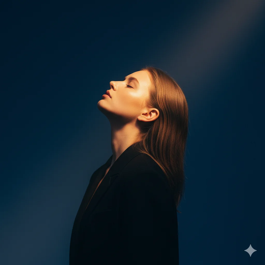 AI generated cinematic woman portrait