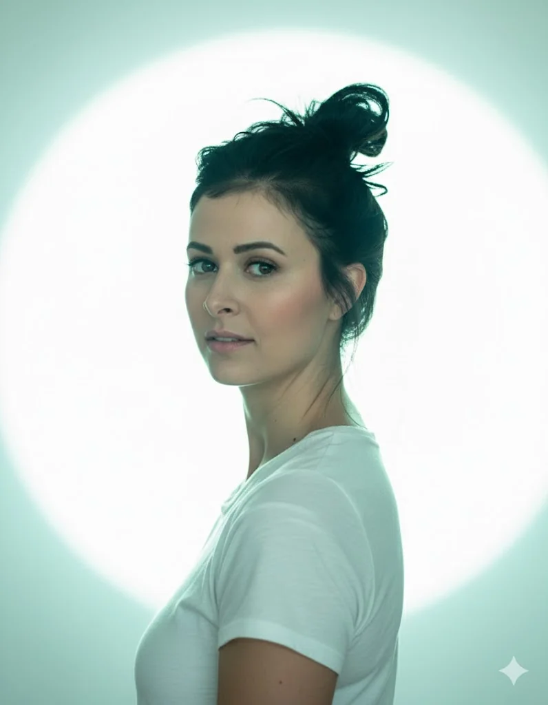 AI generated studio photoshoot portrait